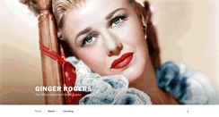 Desktop Screenshot of gingerrogers.com